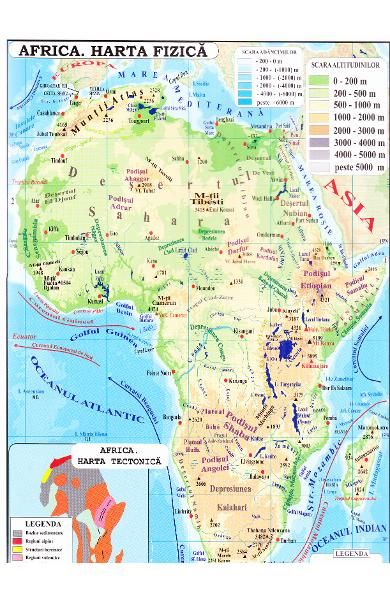Africa Si Australia Harta Fizica 1 40 000 000 pliata Africa Si Australia Harta Fizica 1 40 000 000 pliata