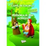 Carte de colorat cu abtibilduri. Personaje din Poveste