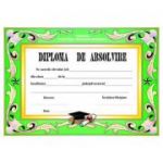 Diploma scolara ABSOLVIRE I (DLFD004A)
