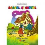 Hansel si Gretel. Poveste de colorat - Fratii Grimm