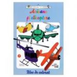 Avioane si elicoptere - Bloc de colorat