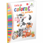 Carte de colorat cu animale