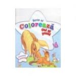 Scrie si coloreaza cai si ponei. Bleu