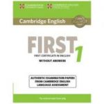 Cambridge English First 1 for Revised Exam from 2015 Student's Book without Answers: Authentic Examination Papers from Cambridge English Language Assessment