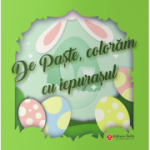 De Paste coloram cu iepurasul. Carte colorat