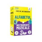 Duo Card. Alfabetul. Instrumente muzicale. Carti de joc educative