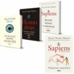 Pachet format din 4 titluri Homo Sapiens, Homo deus, 21 de lectii pentru Secolul XXI, Sapiens. O istorie grafica - Yuval Noah Harari