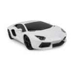 Masina cu telecomanda Lamborghini Aventador alb cu scara 1 la 24, Rastar
