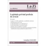 Legislatia privind profesia de avocat. Actualizat la 22. 02. 2022