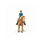 Set figurina Cowgirl (Vacarita) pe Cal USA, Papo