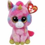 Jucarie de plus, 15 cm, Boos Fantasia Unicornul colorat, TY
