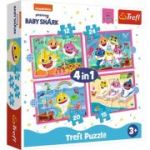 Puzzle 4in1 familia shark