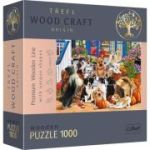 Puzzle din lemn echipa de catei, 1000 de piese, Trefl