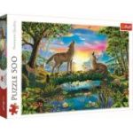 Puzzle lupi in natura 500 de piese, Trefl