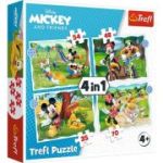 Puzzle 4in1 Mickey Mouse ziua deosebita