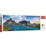 Puzzle panorama Arhipeleagul Norvegian Lofoten 500 de piese, Trefl