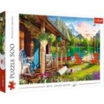 Puzzle Cabana din munti, 500 piese