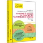 Admiterea in magistratura si in avocatura. Culegere de subiecte cu explicatii ale variantelor de raspuns. Vol. 3 - 2022 - Mihai Adrian Hotca