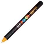 Marker UNI PC-1MR 0. 7 mm, varf metalic fin, orange, Posca