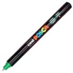 Marker UNI PC-1MR 0. 7 mm, varf metalic fin, verde, Posca (M624)