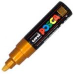 Marker UNI PC-8K 8. 0 mm, varf tesit, bronz, Posca (M663)