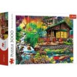 Puzzle 3000 piese, Cabana din padure, Trefl