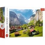 Puzzle 3000 piese, Orasul Lauterbrunnen Elvetia, Trefl