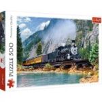 Puzzle 500 piese Tren prin munti, Trefl