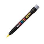 Marker pensula UNI Brush PCF-350, K, galben, Posca (M424)