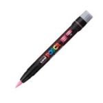 Marker pensula UNI Brush PCF-350, K, roz, Posca (M427)