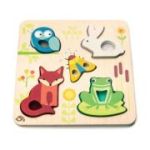 Puzzle educativ tactil Animalute din padure