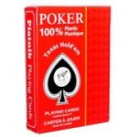 Pachet carti de joc poker profesionale, peek index Texas Hold'em Rosu