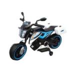 Motocicleta cu acumulator, 1 motor, 12V, 4A, albastru