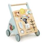 Antemergator cu activitati, din lemn premium, Sunshine Baby Activity Walker