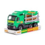 Camion cu lemne Volvo PowerTruck, 45x19x25 cm, Wader