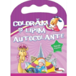 Coloram si lipim autocolante. Exercitii simpatice (mov)