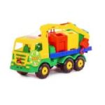 Masina Salubrizare + Containere, SuperTruck, 42x16x25 cm, Wader