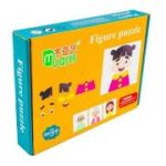 Puzzle magnetic, din lemn, Meserii / Familie