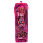 Papusa cu par roz si picior protetic Barbie Fashionista