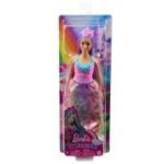 Papusa printesa cu par mov Barbie Dreamtopia