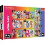 Puzzle 10in1 Rainbow High Papusile fashion, Trefl