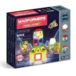 Joc magnetic de constructie Neon Led Set Lumini de Neon, 31 piese, Magformers