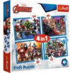 Puzzle 4-in-1 Avengers razbunatorii curajosi, Trefl