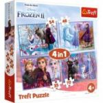 Puzzle 4-in-1 Frozen2 Calatorie catre necunoscut, Trefl
