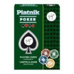 Carti de joc Poker, spate albastru, Piatnik