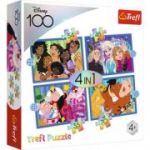 Puzzle 4-in-1 Minunata lume Disney, Trefl