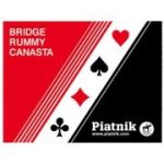 Set carti de joc Poker, Bridge, Canasta, 2 pachete, Piatnik