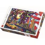 Puzzle 1000 piese New York in culori, Trefl