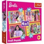 Puzzle 4-in-1 Minunata lume Barbie, Trefl