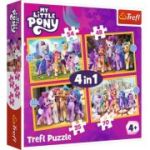 Puzzle 4in1 My Little Pony. Sa cunoastem poneii, Trefl